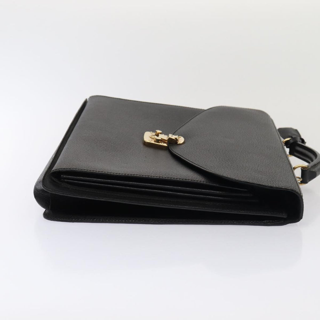 GUCCI Business Bag Leather 2way Black ep4781