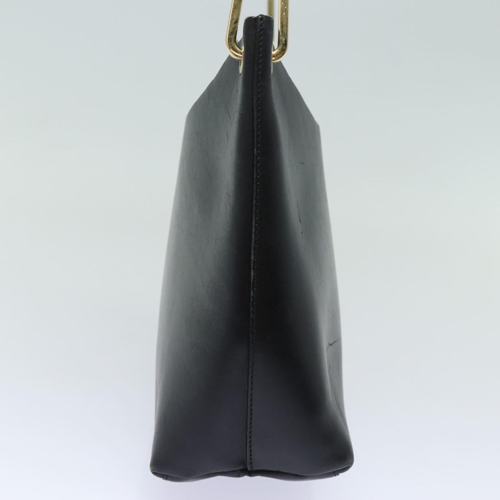 GUCCI Bamboo Shoulder Bag Leather Black 001 1998 1883 ep4796