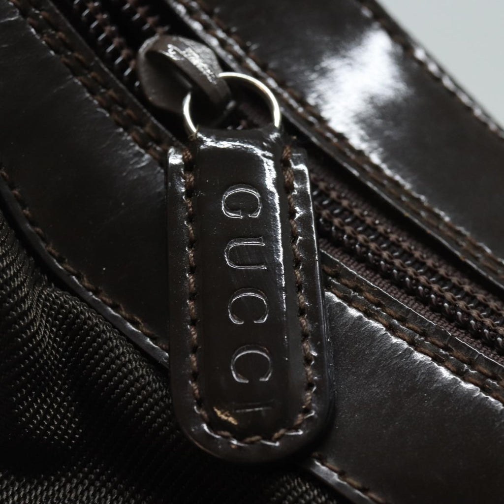 GUCCI Bamboo Hand Bag Nylon Khaki 000 1956 0531 ep4798