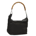 GUCCI Bamboo Hand Bag Nylon Khaki 000 1956 0531 ep4798