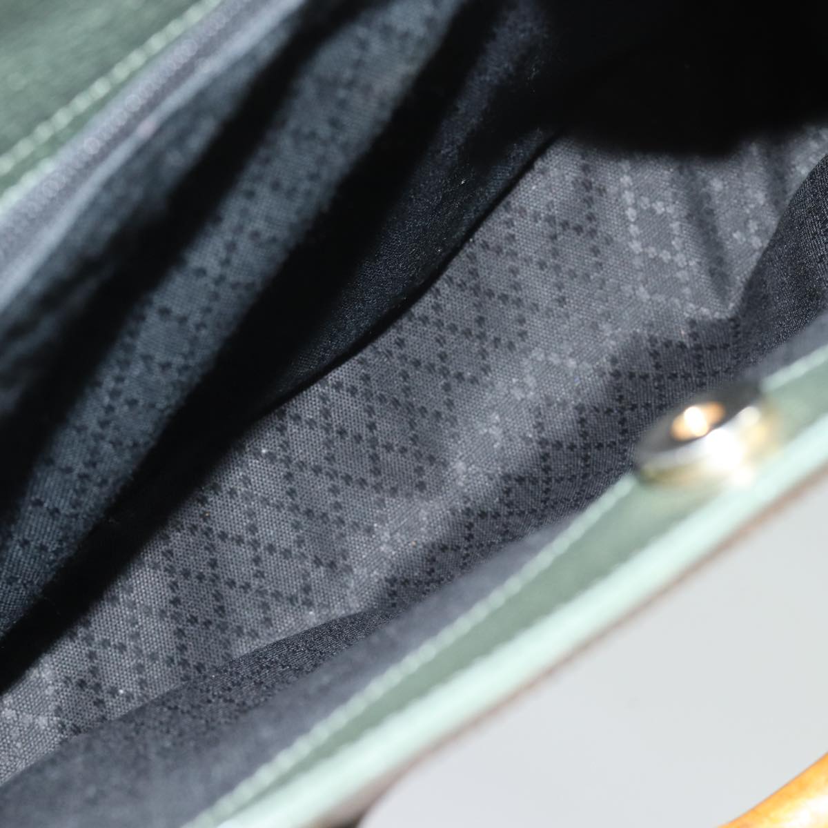 GUCCI Bamboo Tote Bag Leather Outlet Green 002 8260 2853 ep4802