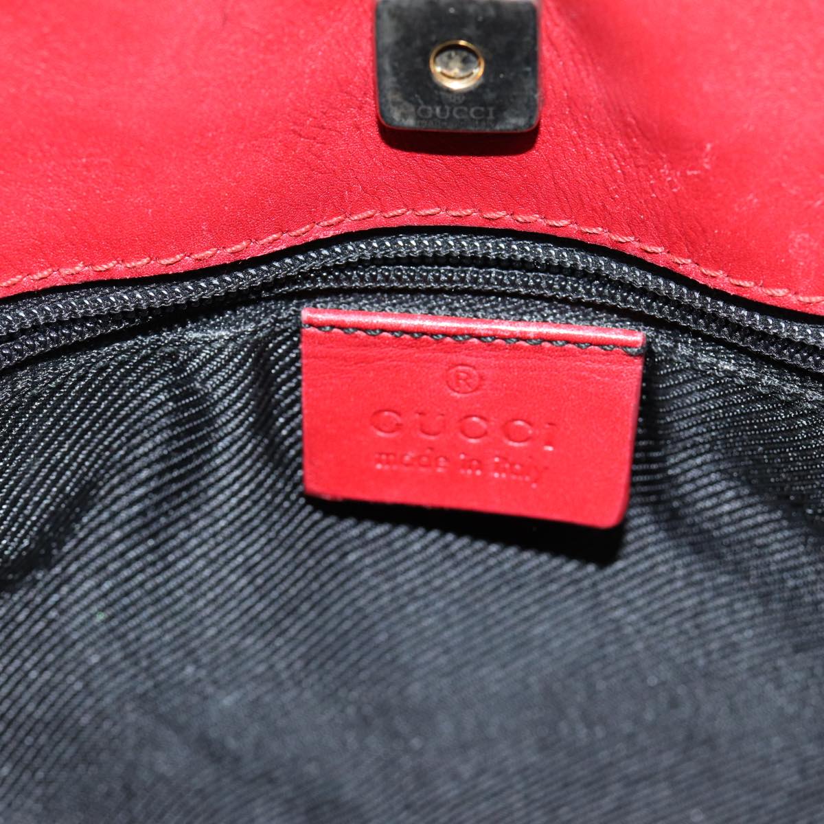 GUCCI GG Canvas Shoulder Bag Beige Red 001 4231 ep4806
