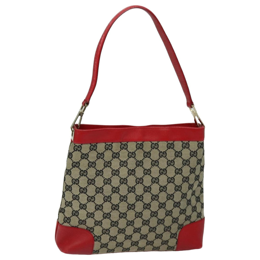 GUCCI GG Canvas Shoulder Bag Beige Red 001 4231 ep4806