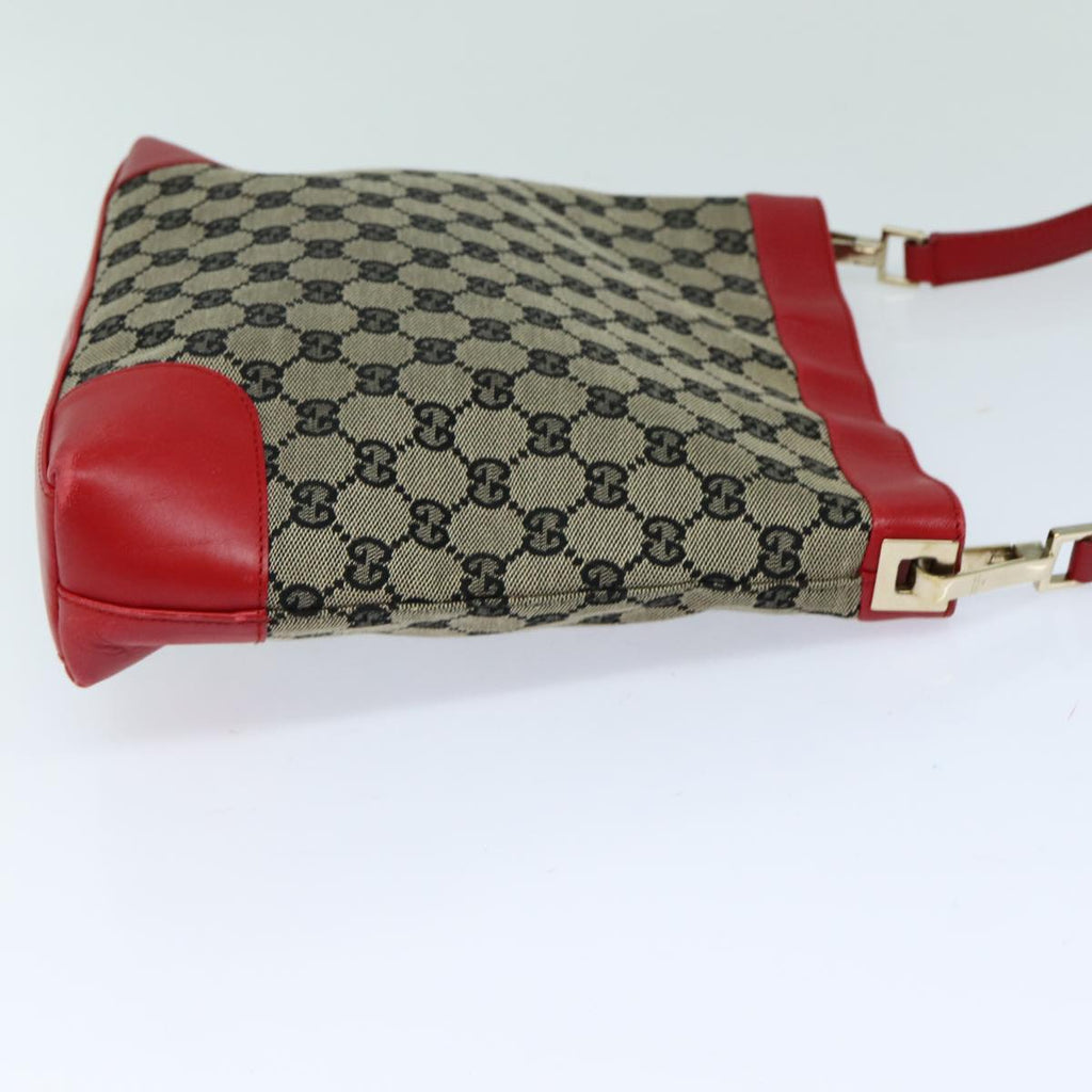 GUCCI GG Canvas Shoulder Bag Beige Red 001 4231 ep4806