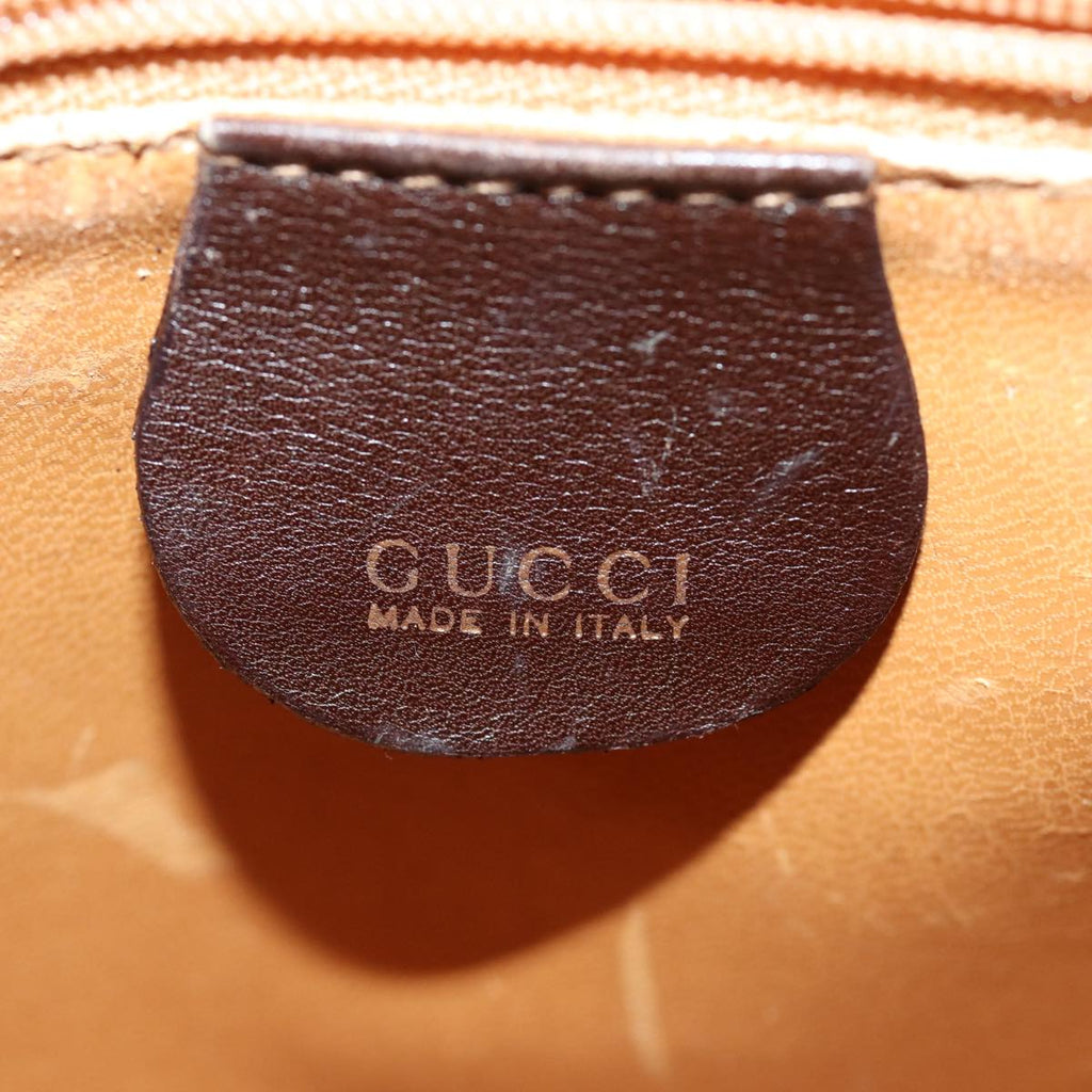 GUCCI Bamboo Hand Bag Leather 2way Brown 000 122 0316 ep4809
