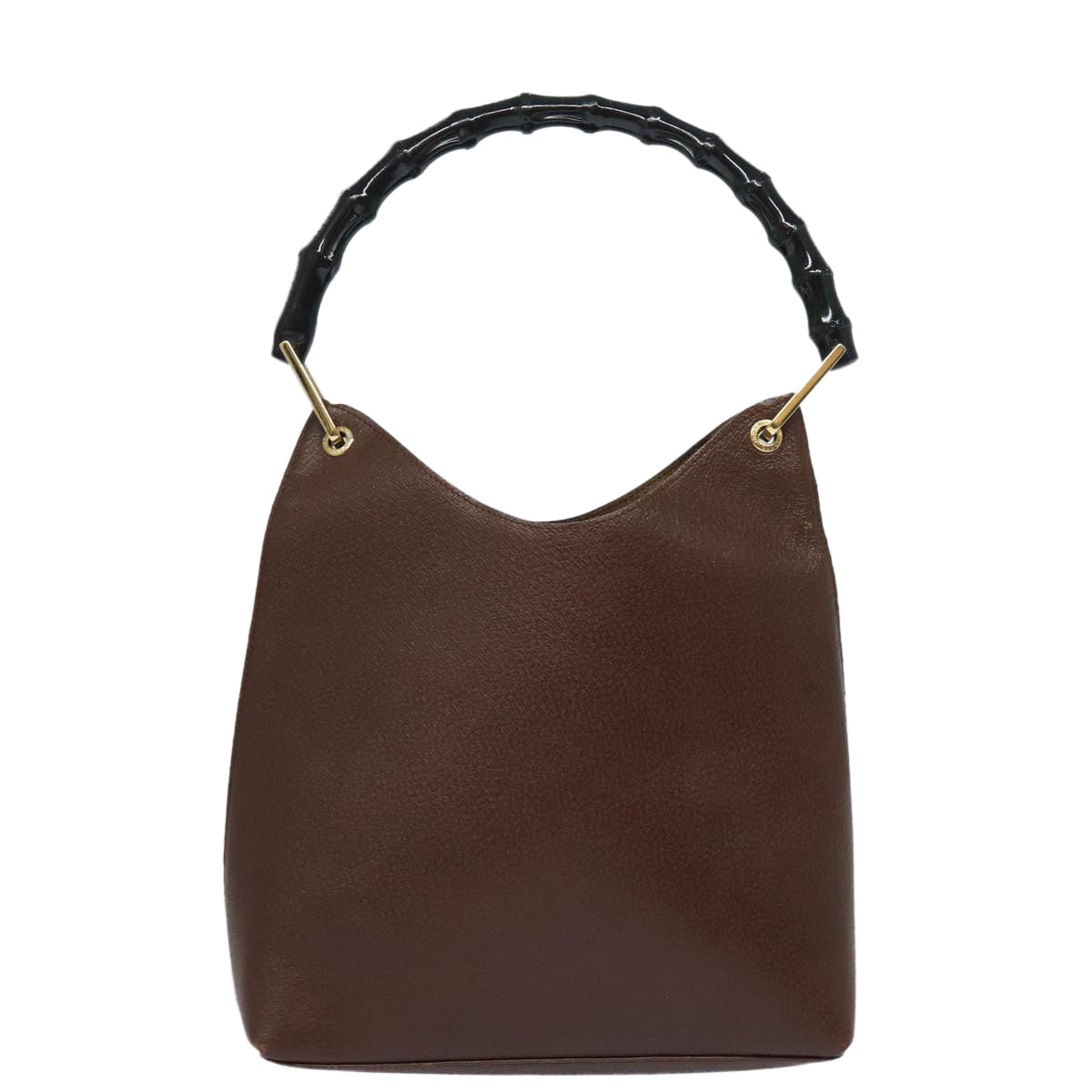 GUCCI Bamboo Shoulder Bag Leather Brown 001 1880 2123 ep4810