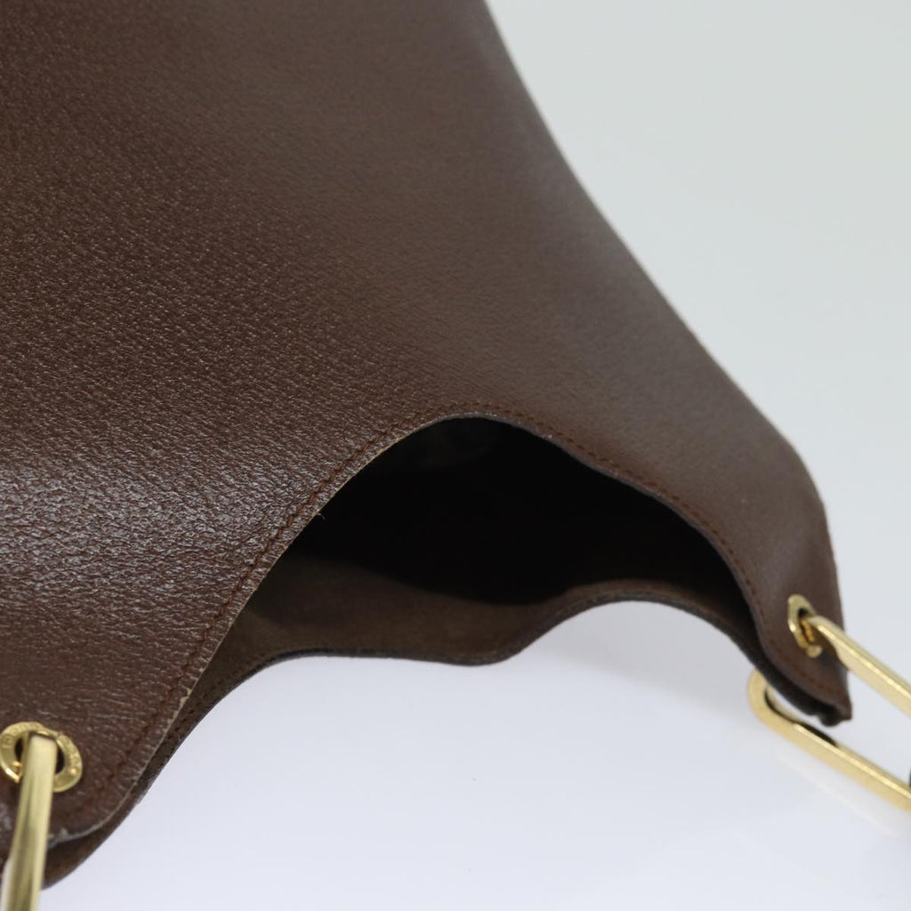 GUCCI Bamboo Shoulder Bag Leather Brown 001 1880 2123 ep4810