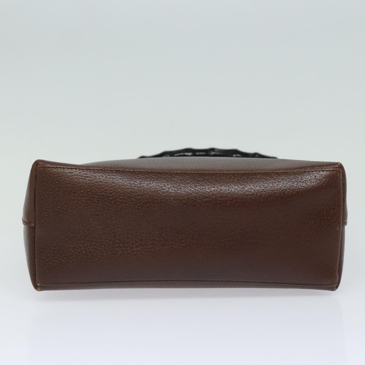 GUCCI Bamboo Shoulder Bag Leather Brown 001 1880 2123 ep4810
