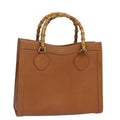 GUCCI Bamboo Hand Bag Leather Brown 002 1186 0260 ep4831