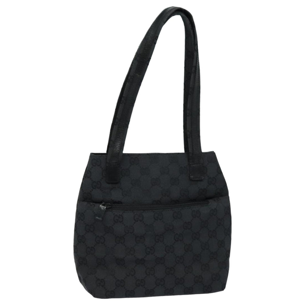 GUCCI GG Canvas Shoulder Bag Black 002 1075 ep4835