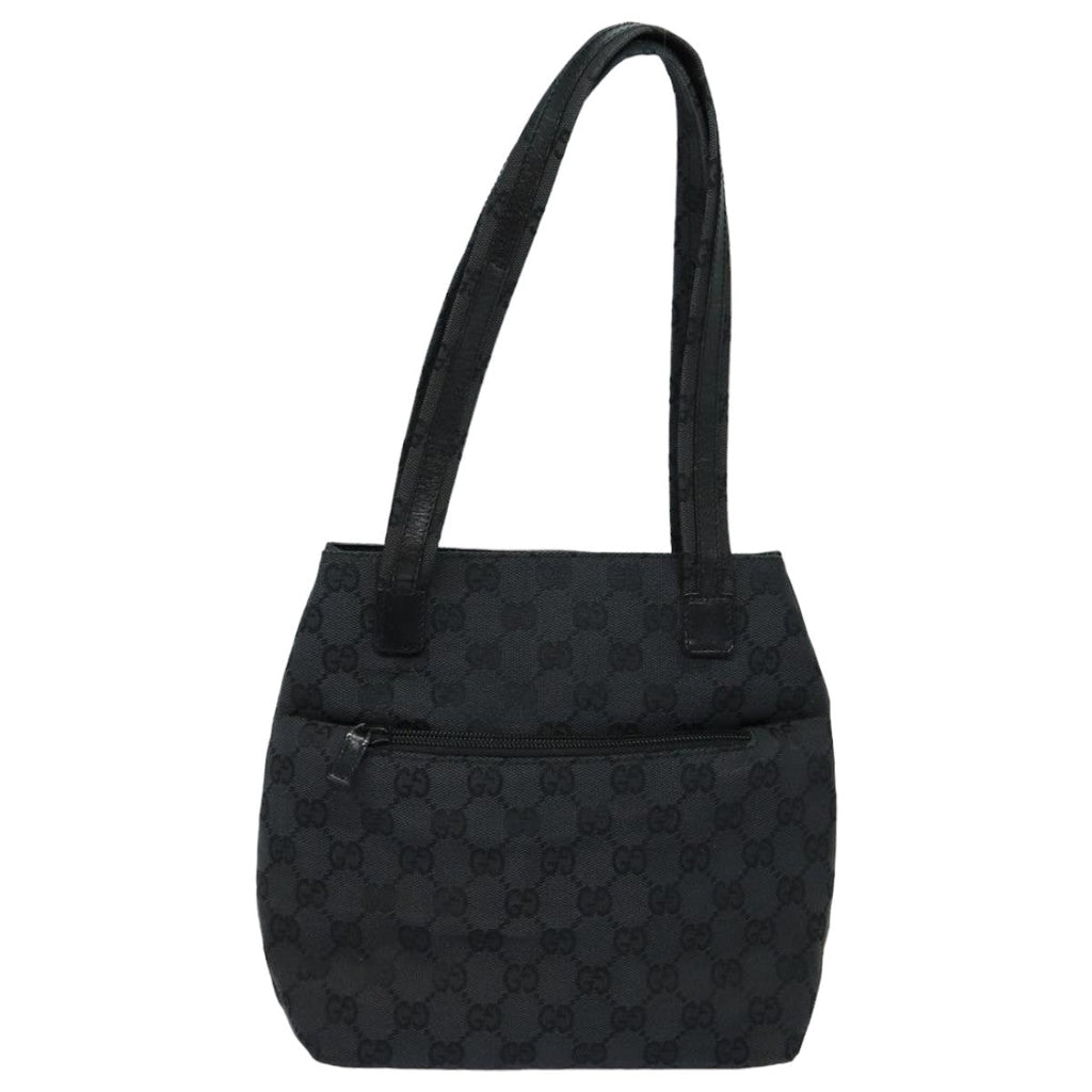 GUCCI GG Canvas Shoulder Bag Black 002 1075 ep4835