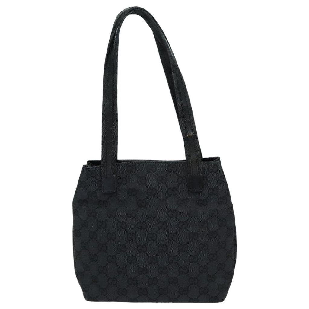 GUCCI GG Canvas Shoulder Bag Black 002 1075 ep4835