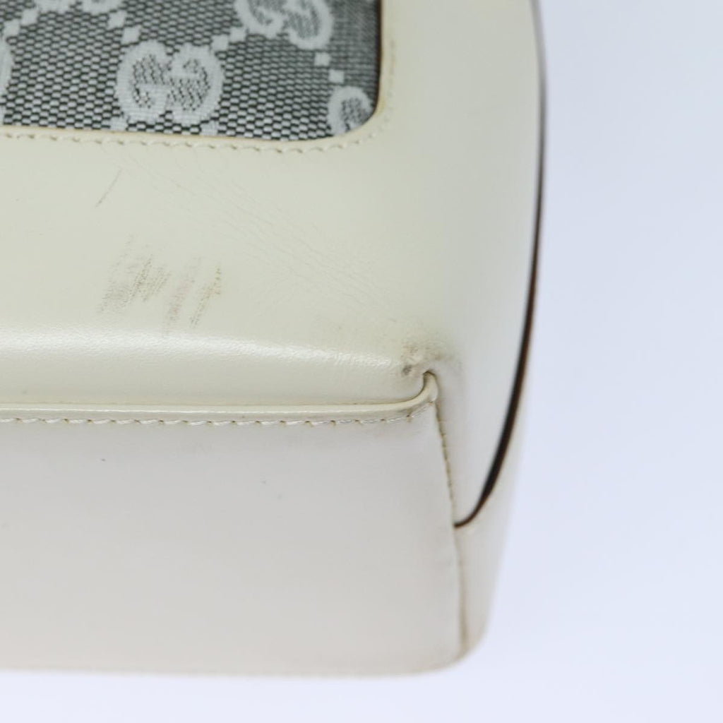 GUCCI GG Canvas Jackie Shoulder Bag Silver 001 3876 ep4837