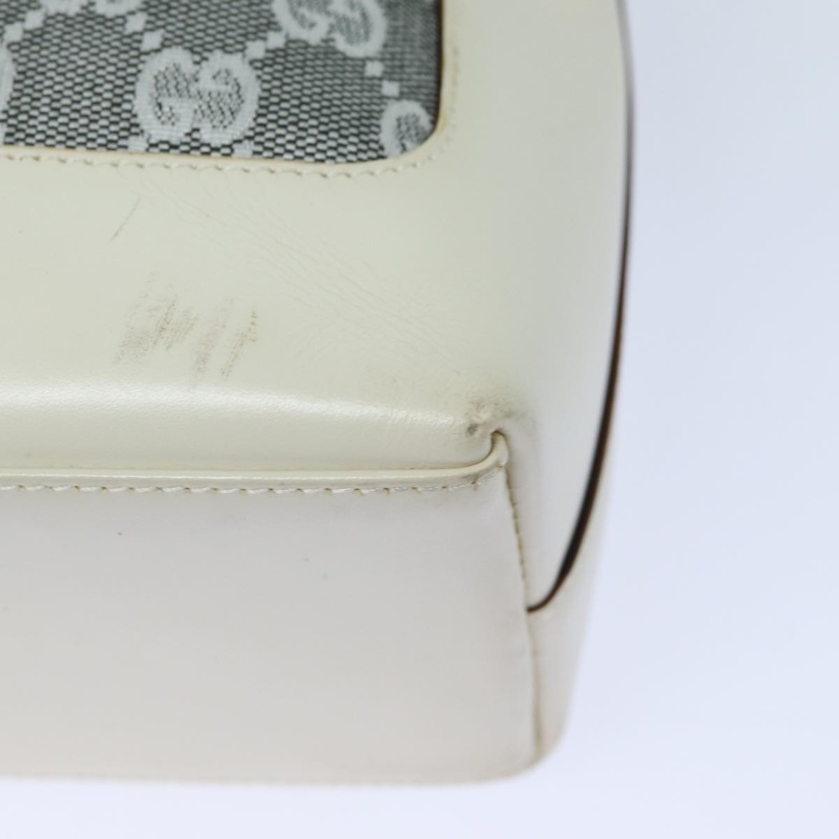 GUCCI GG Canvas Jackie Shoulder Bag Silver 001 3876 ep4837