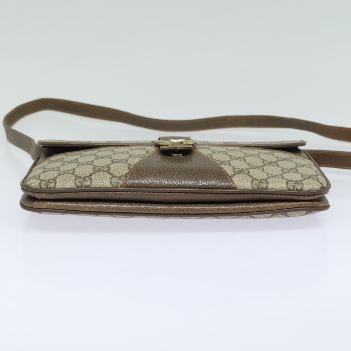 GUCCI GG Supreme Shoulder Bag PVC Beige ep4841