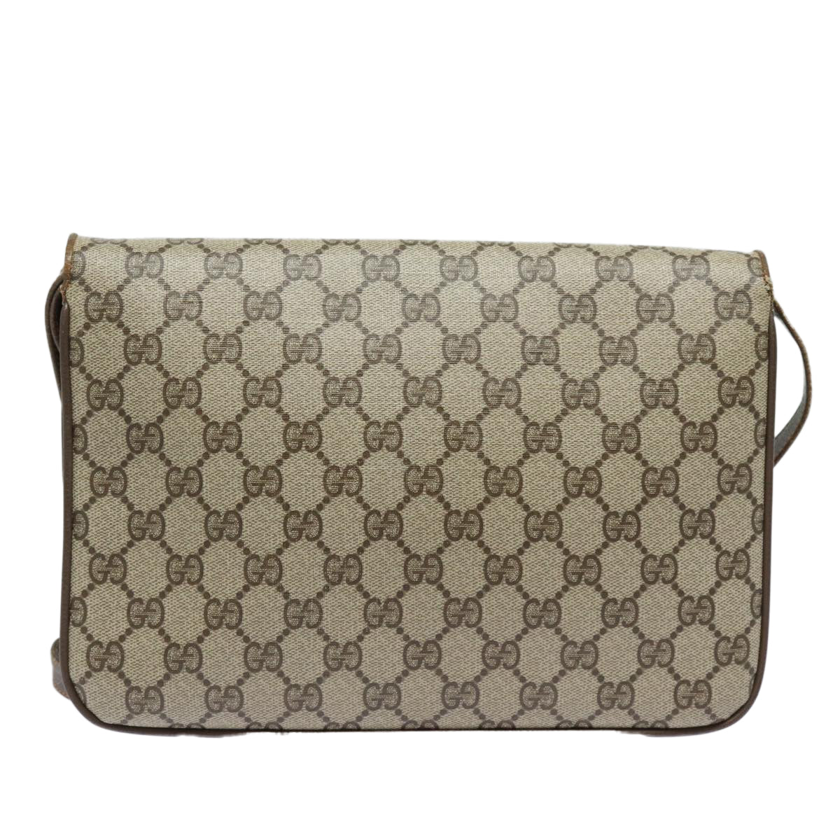 GUCCI GG Supreme Shoulder Bag PVC Beige ep4841