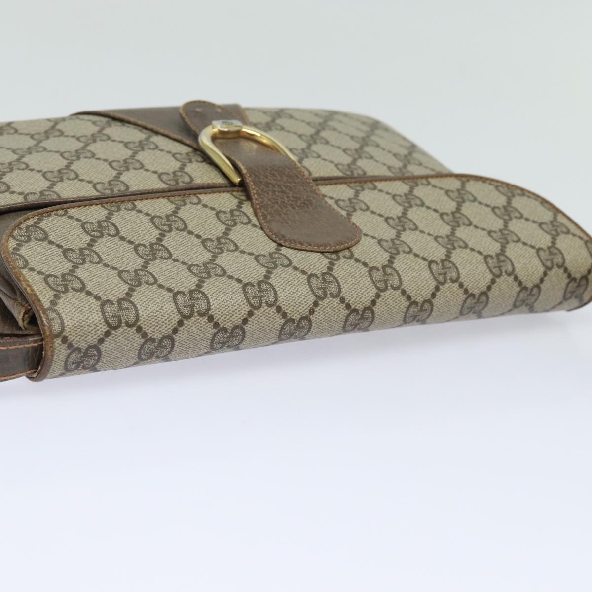 GUCCI GG Supreme Shoulder Bag PVC Beige ep4841