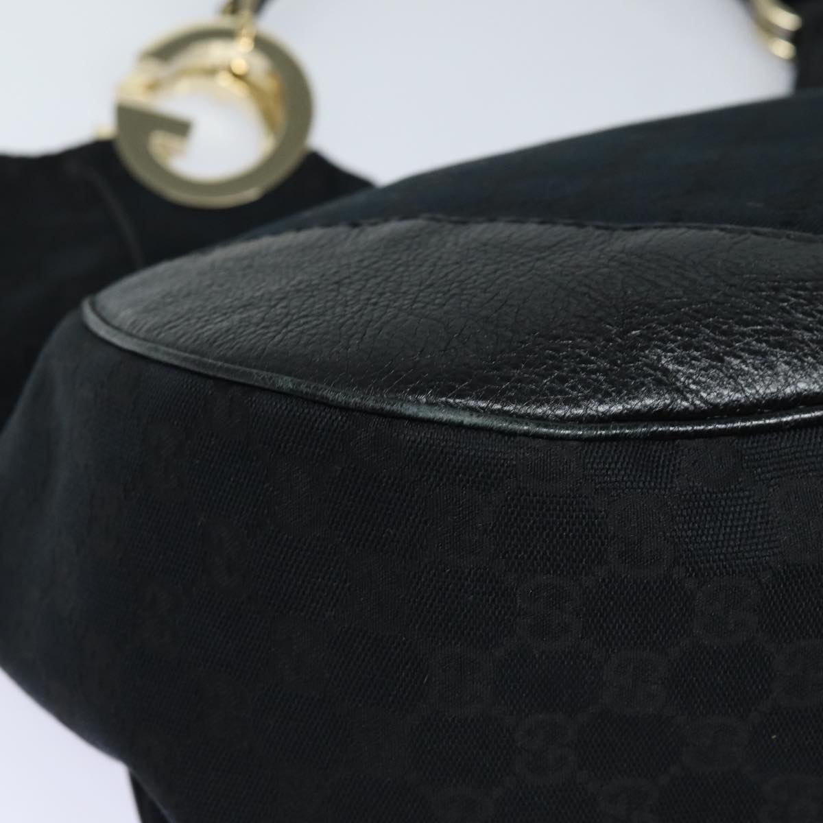 GUCCI GG Canvas Tote Bag Black ep4882