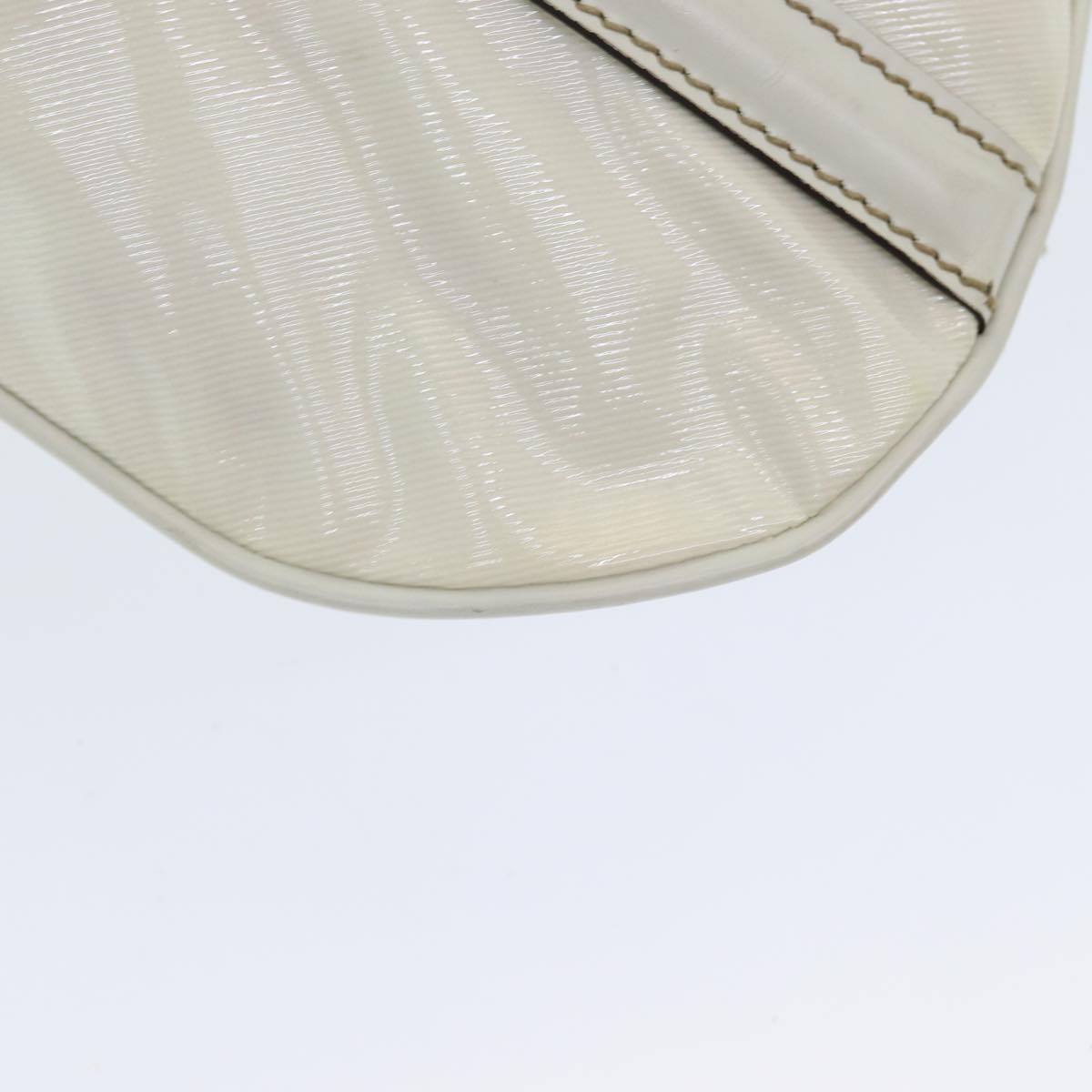 GUCCI Web Sherry Line Shoulder Bag Coated Canvas White Red 162740 ep4886