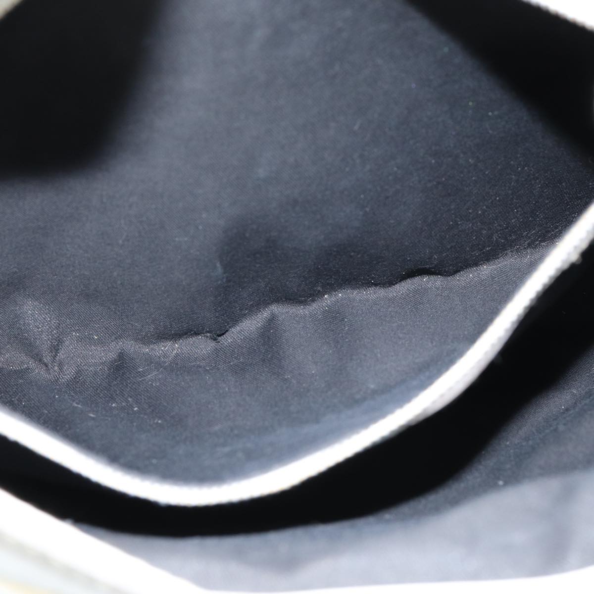 GUCCI Web Sherry Line Shoulder Bag Coated Canvas White Red 162740 ep4886