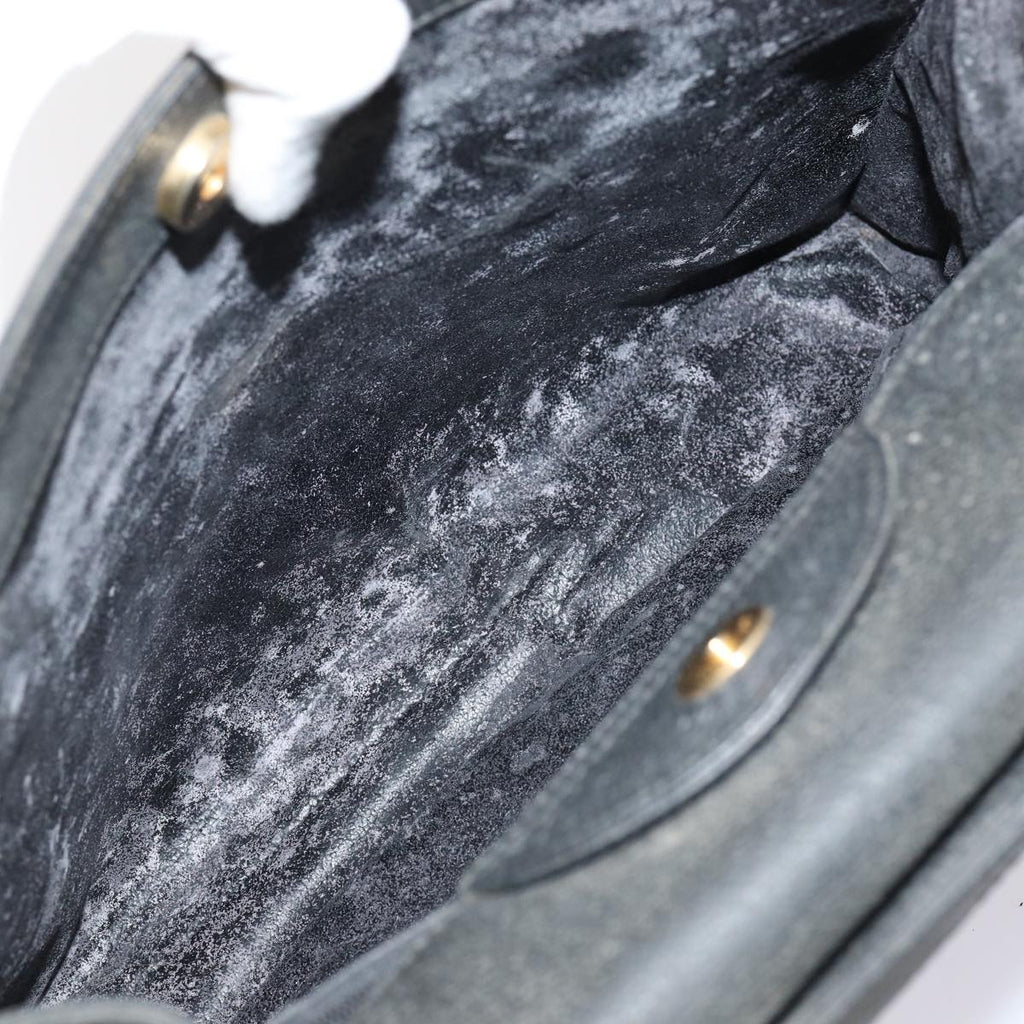 GUCCI Bamboo Hand Bag Suede Black 002 2865 0260 ep4887