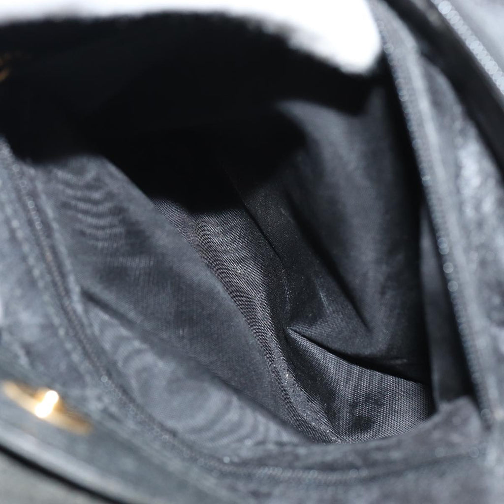 GUCCI Bamboo Hand Bag Suede Black 002 2865 0260 ep4887