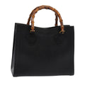 GUCCI Bamboo Hand Bag Leather Black 002 0260 2615 ep4888