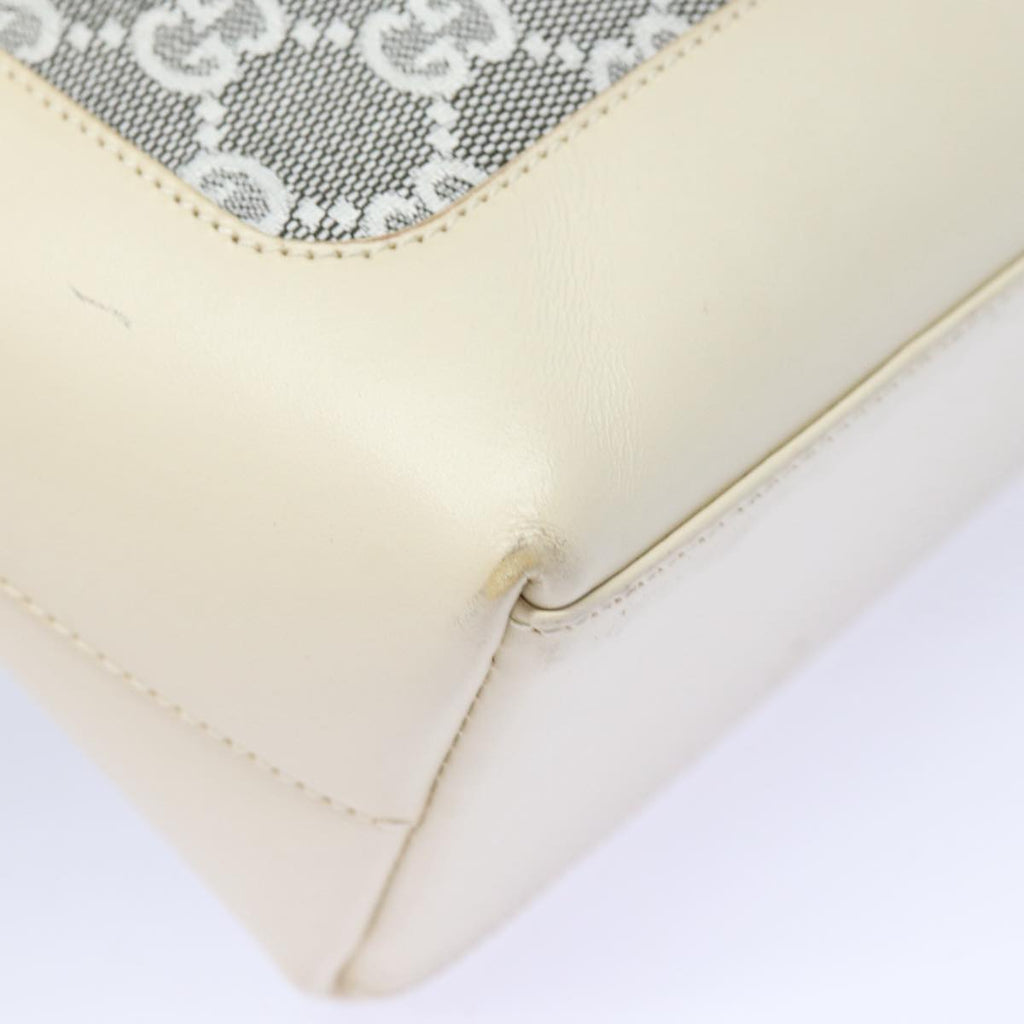 GUCCI GG Canvas Jackie Shoulder Bag White 001 3876 ep4890