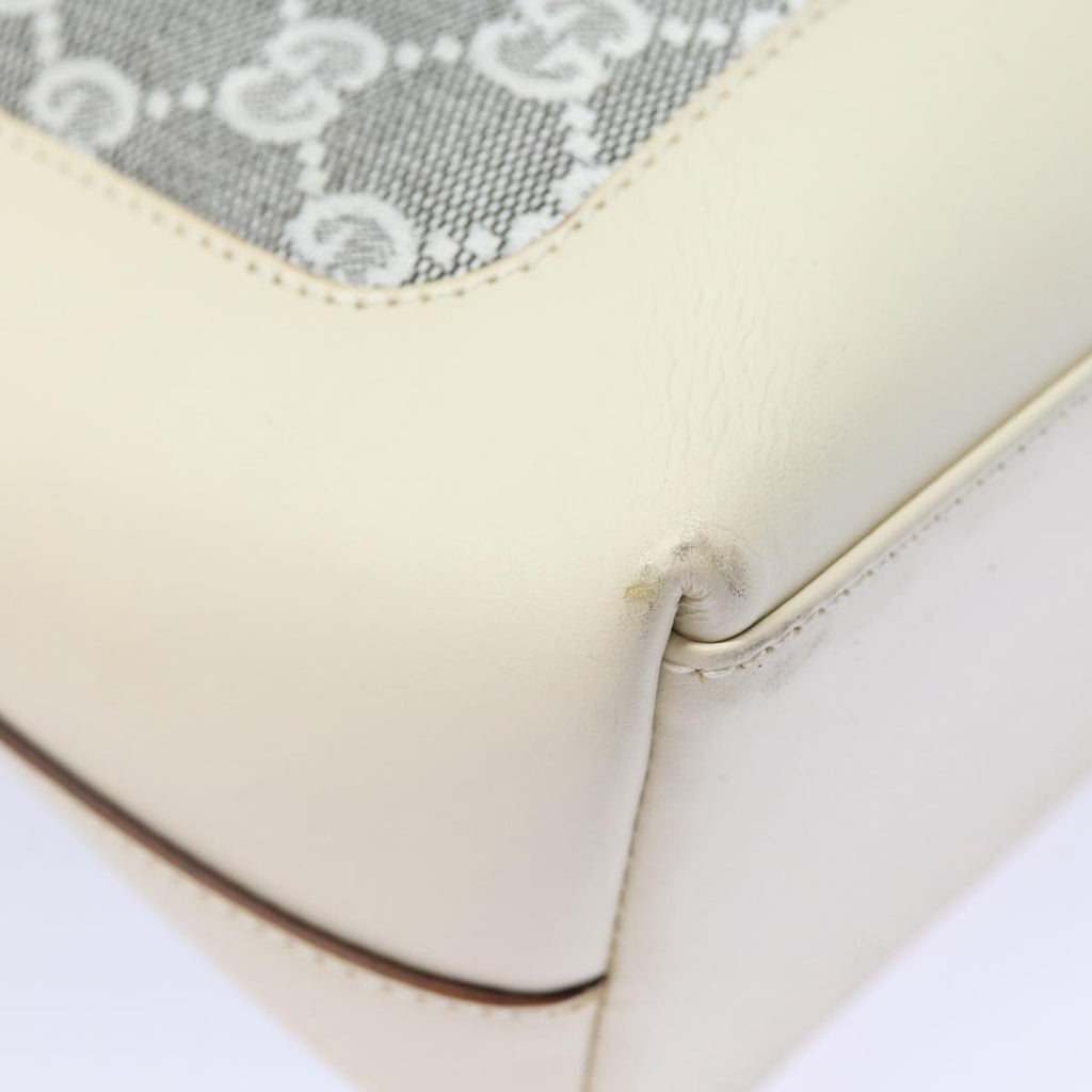 GUCCI GG Canvas Jackie Shoulder Bag White 001 3876 ep4890