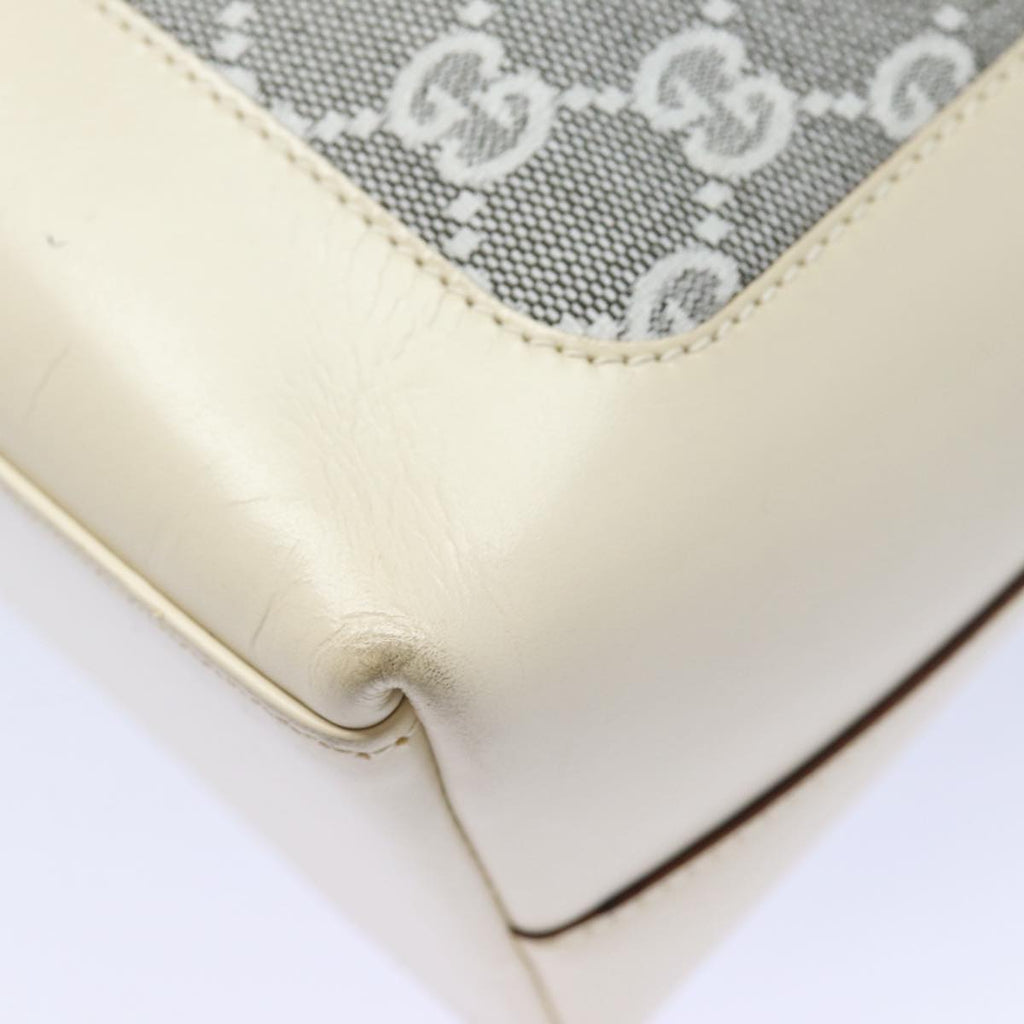 GUCCI GG Canvas Jackie Shoulder Bag White 001 3876 ep4890