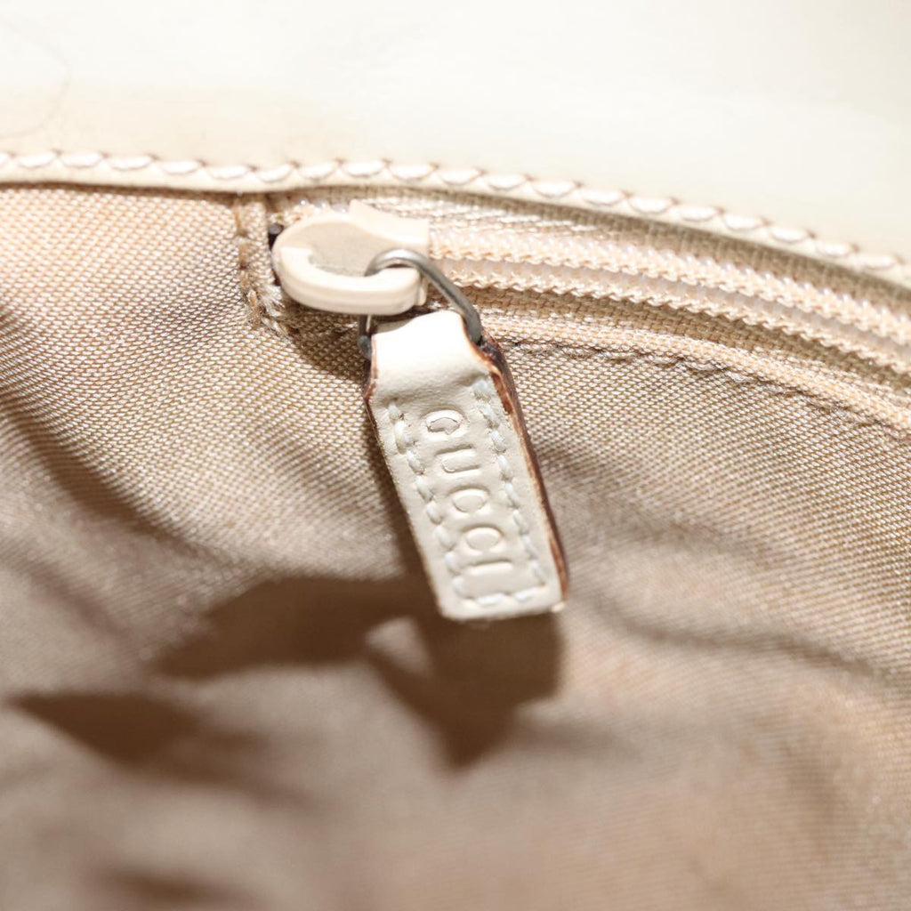 GUCCI GG Canvas Jackie Shoulder Bag White 001 3876 ep4890