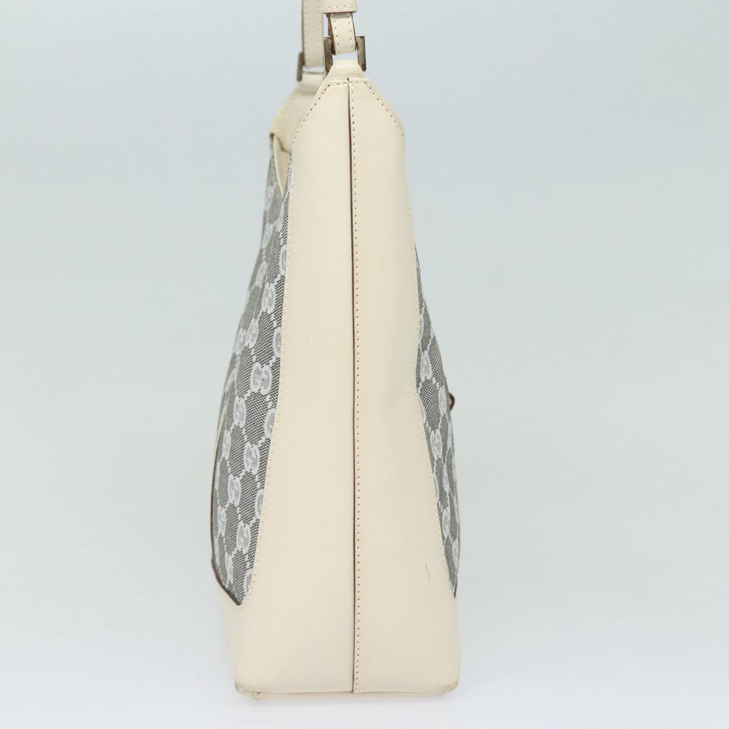 GUCCI GG Canvas Jackie Shoulder Bag White 001 3876 ep4890