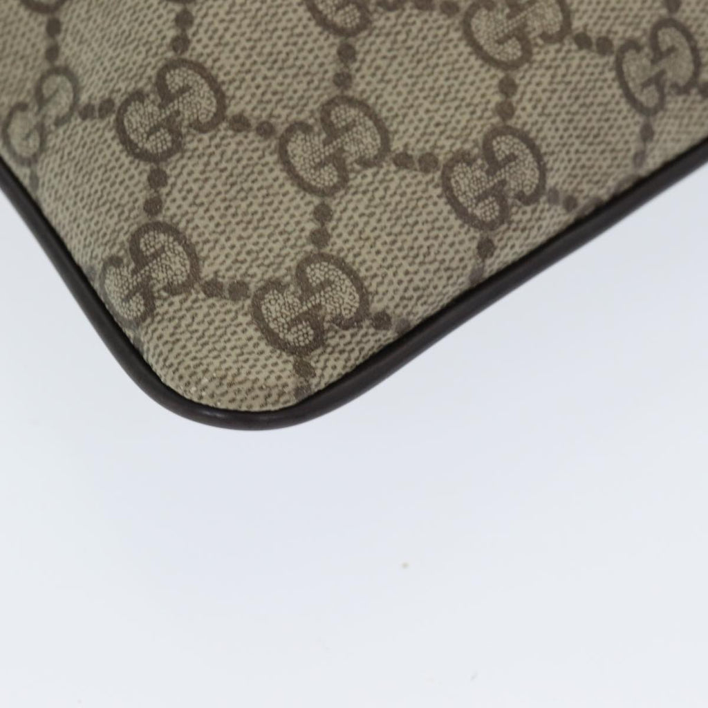 GUCCI GG Supreme Shoulder Bag PVC Beige 141626 ep4894