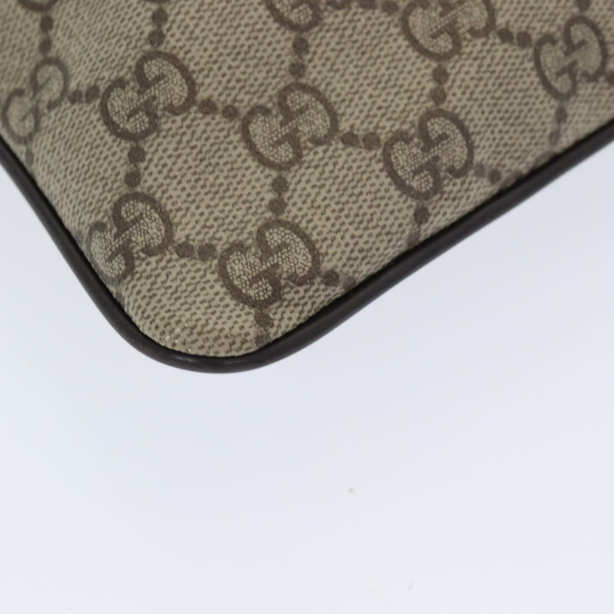 GUCCI GG Supreme Shoulder Bag PVC Beige 141626 ep4894