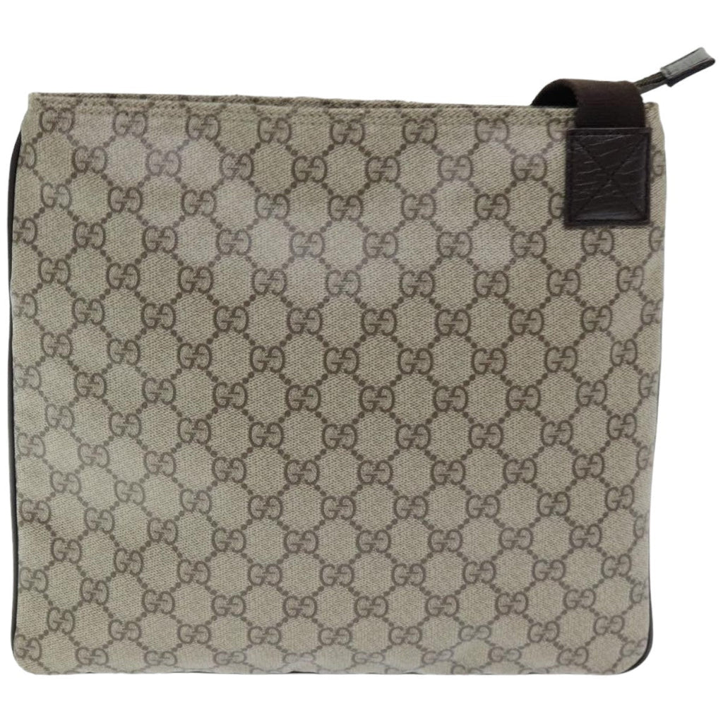 GUCCI GG Supreme Shoulder Bag PVC Beige 141626 ep4894