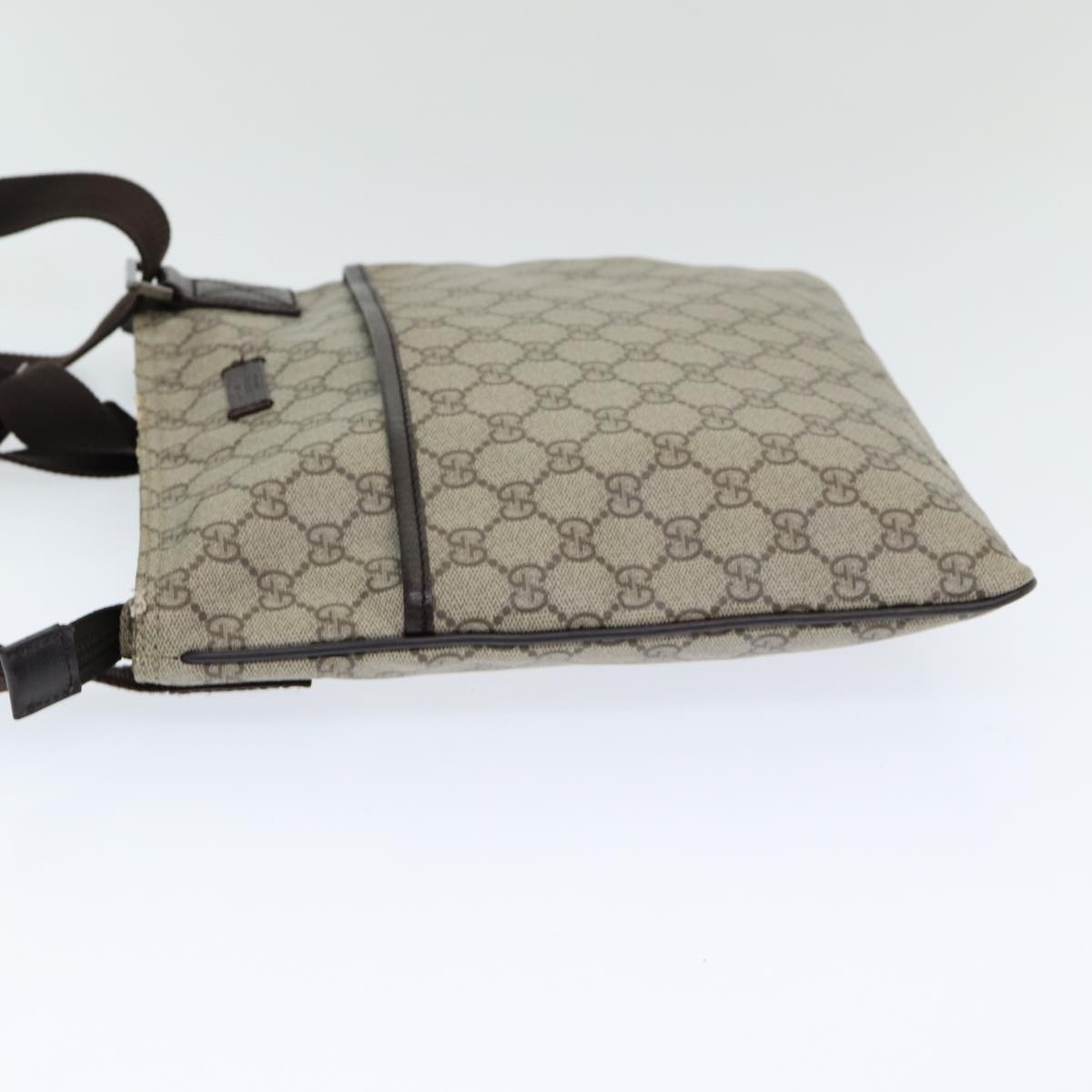 GUCCI GG Supreme Shoulder Bag PVC Beige 141626 ep4894
