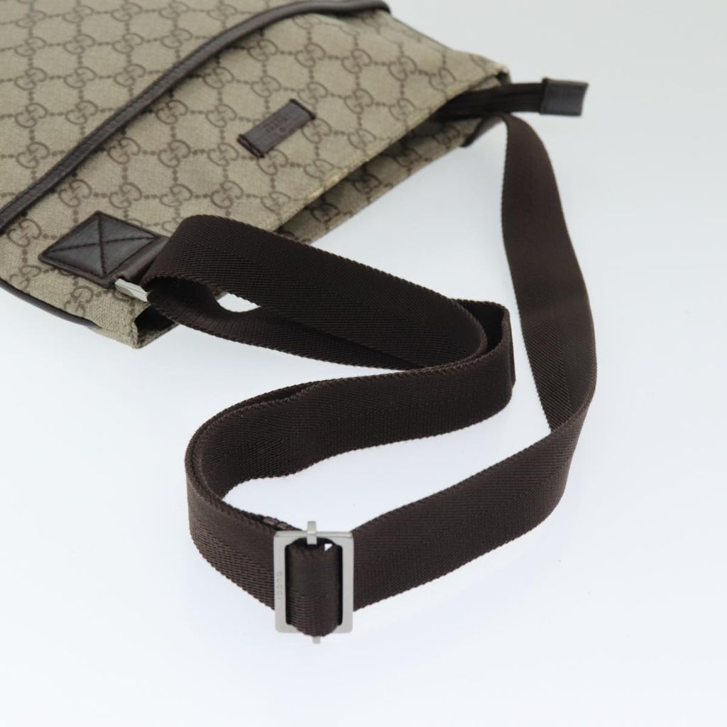 GUCCI GG Supreme Shoulder Bag PVC Beige 141626 ep4894