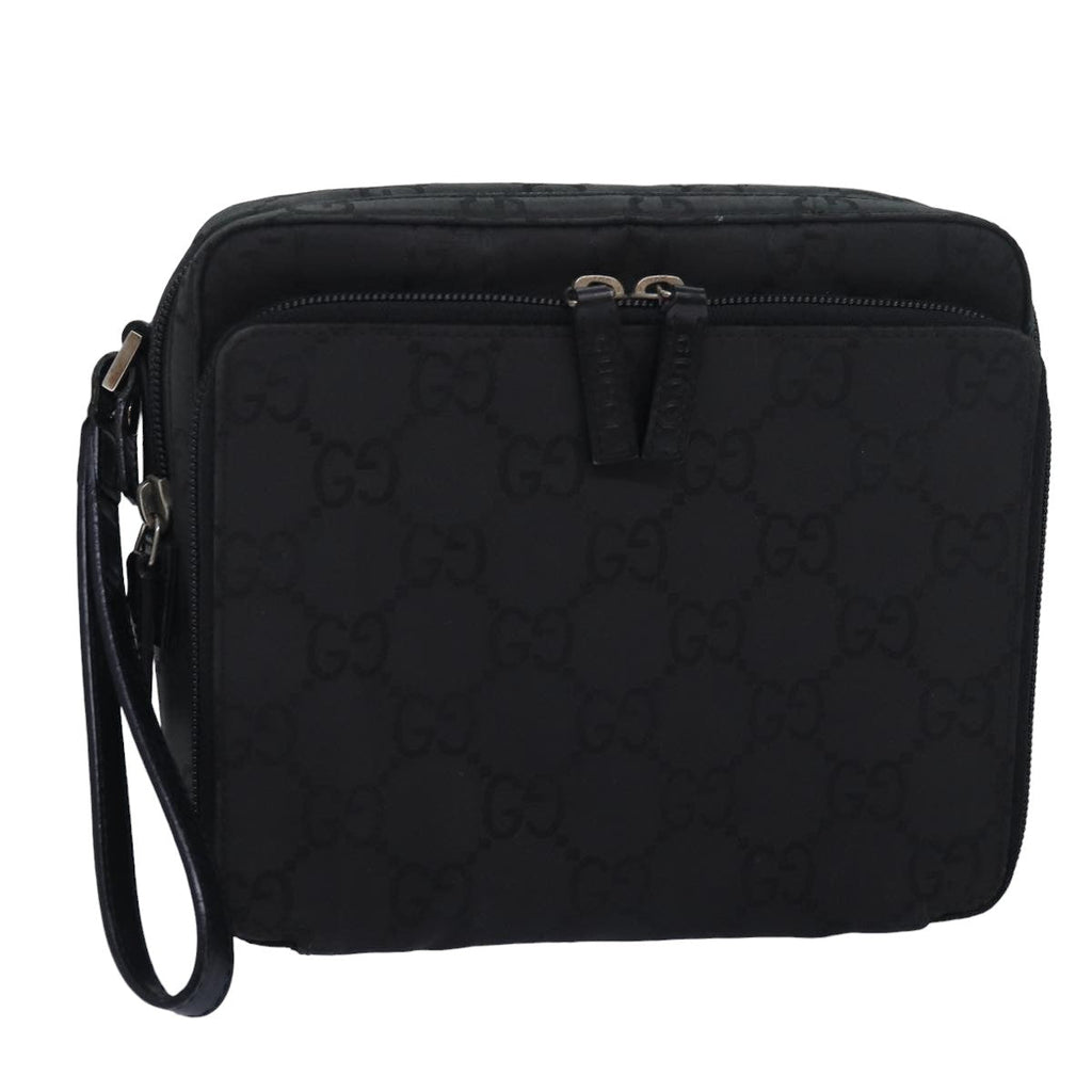 GUCCI GG Canvas Clutch Bag Black 018 1603 ep4897