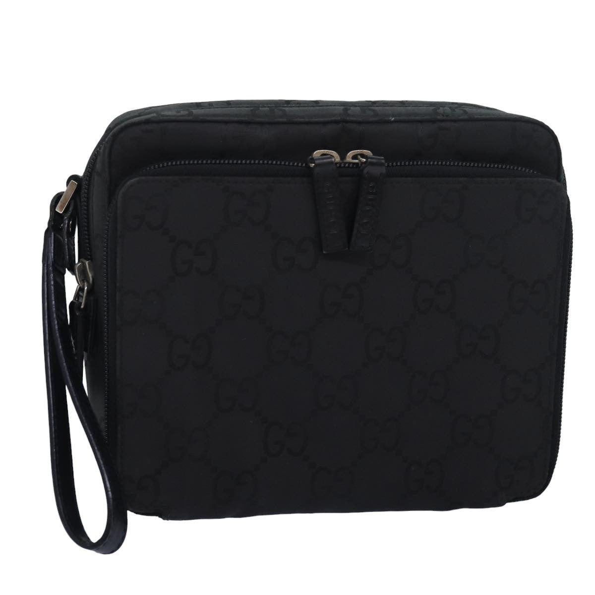GUCCI GG Canvas Clutch Bag Black 018 1603 ep4897