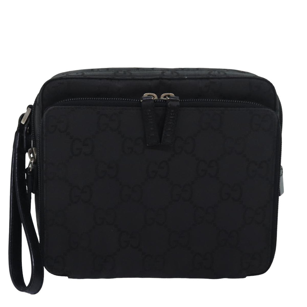 GUCCI GG Canvas Clutch Bag Black 018 1603 ep4897