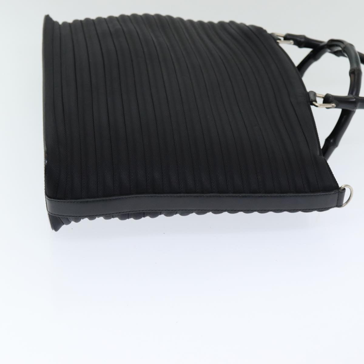 GUCCI Bamboo Tote Bag Nylon 2way Black 002 1998 0352 ep4901