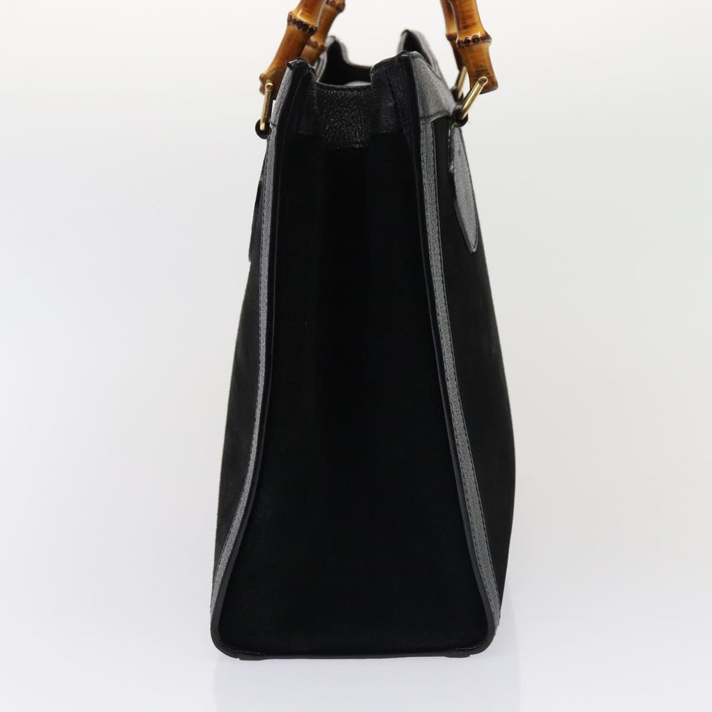 GUCCI Bamboo Hand Bag Suede Black 002 1186 0260 ep4906