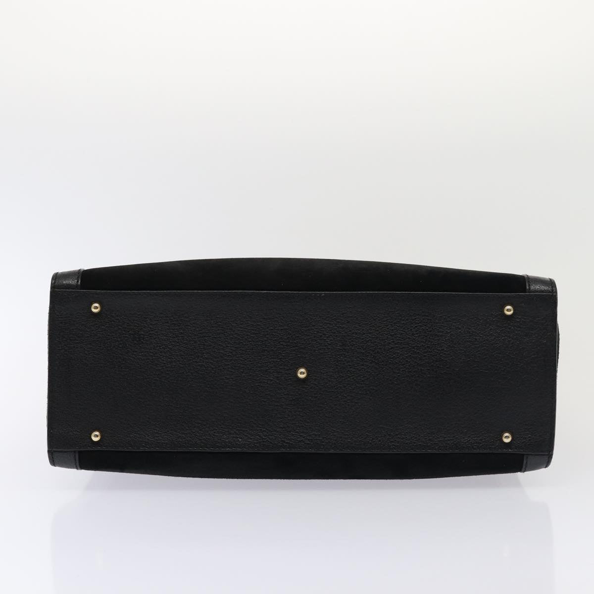 GUCCI Bamboo Hand Bag Suede Black 002 1186 0260 ep4906