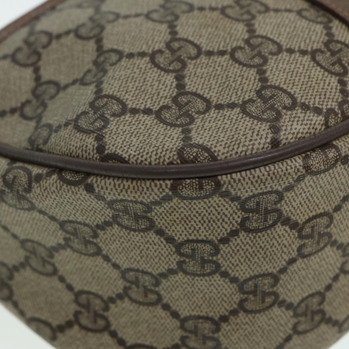 GUCCI GG Supreme Web Sherry Line Shoulder Bag PVC Beige 89 02 032 ep4914