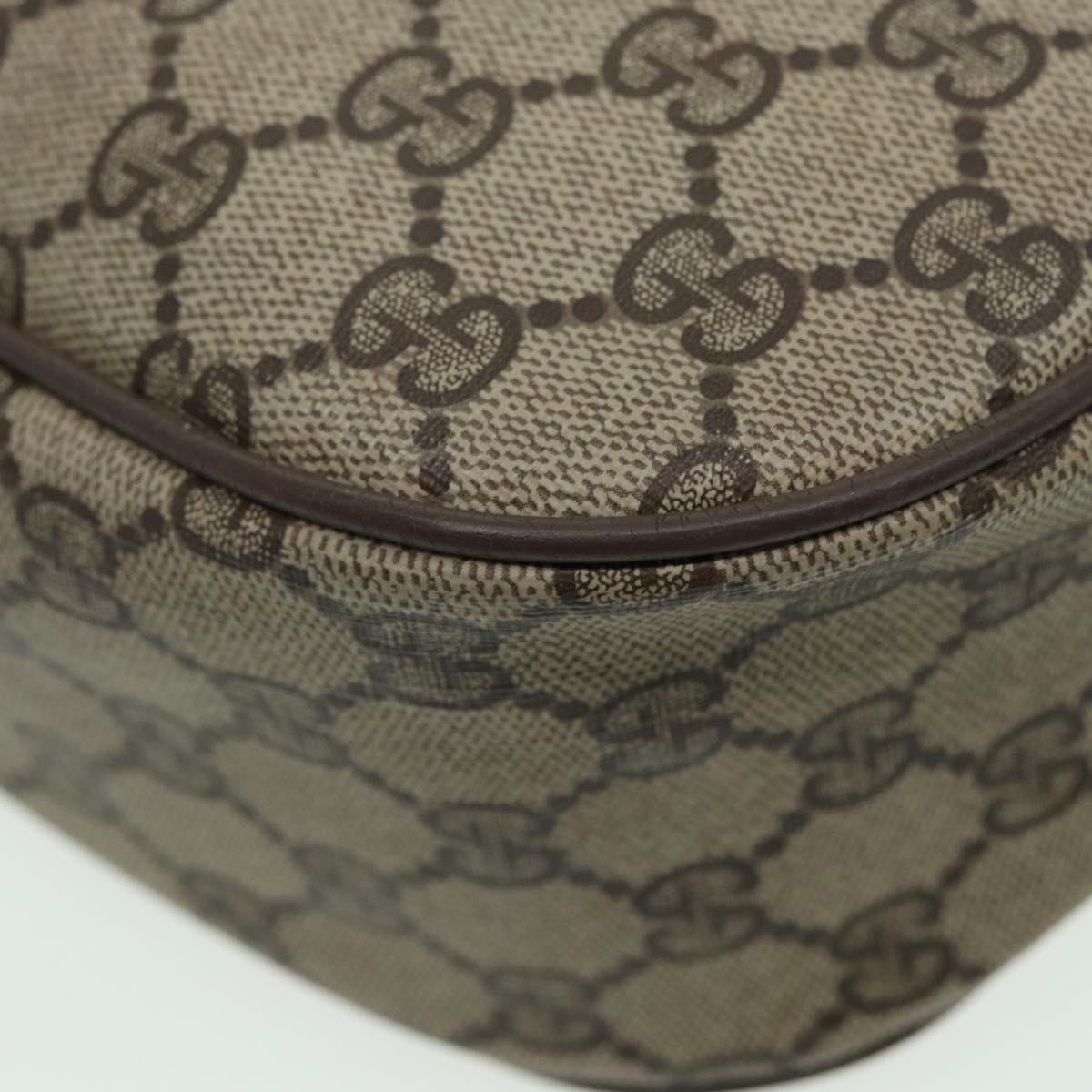 GUCCI GG Supreme Web Sherry Line Shoulder Bag PVC Beige 89 02 032 ep4914