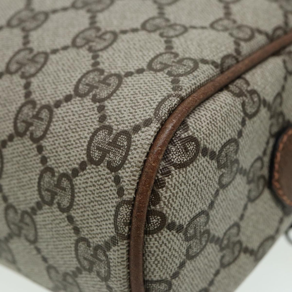 GUCCI GG Supreme Web Sherry Line Shoulder Bag PVC Beige Red 010 378 ep4916