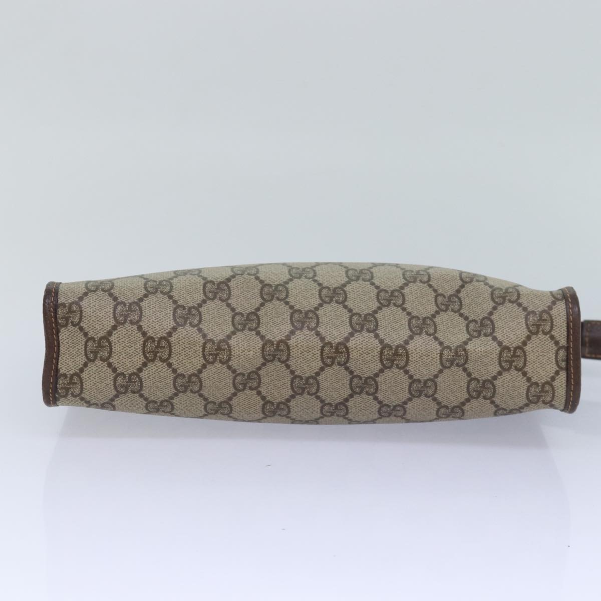 GUCCI GG Supreme Clutch Bag PVC Leather Beige 014 122 ep4918