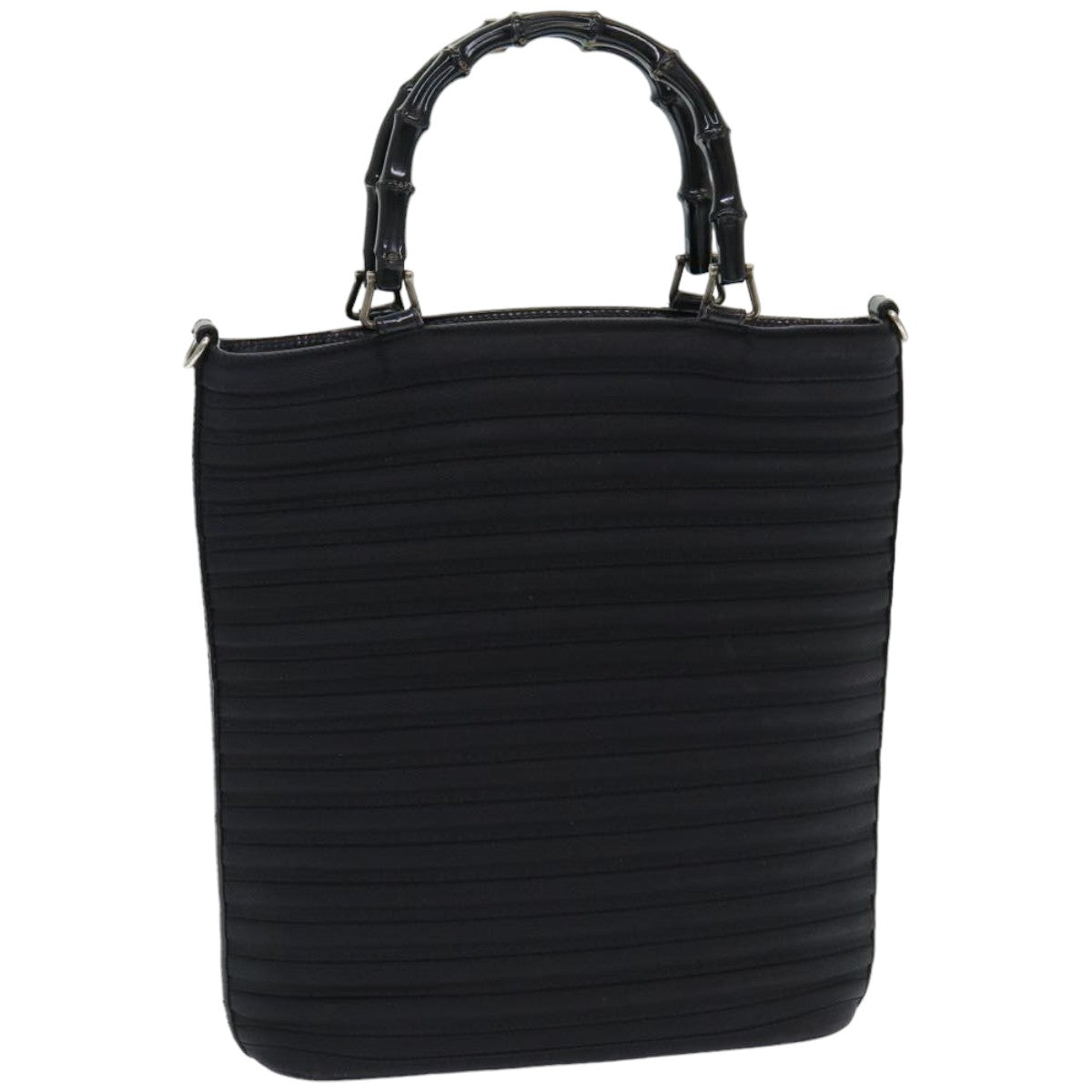 GUCCI Bamboo Hand Bag Nylon Black 002 1998 0353 ep4928