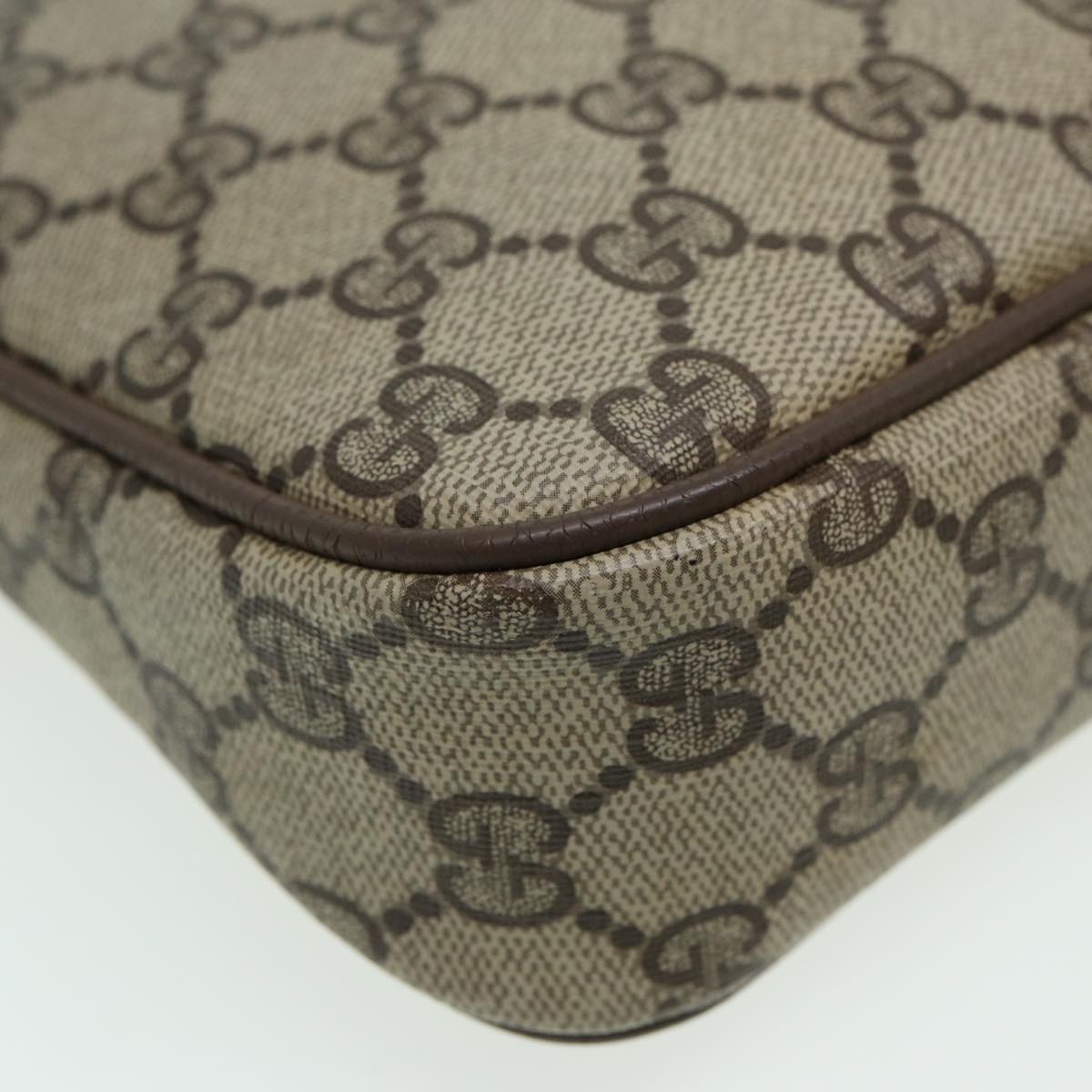 GUCCI GG Supreme Shoulder Bag PVC Beige 97 02 068 ep4929