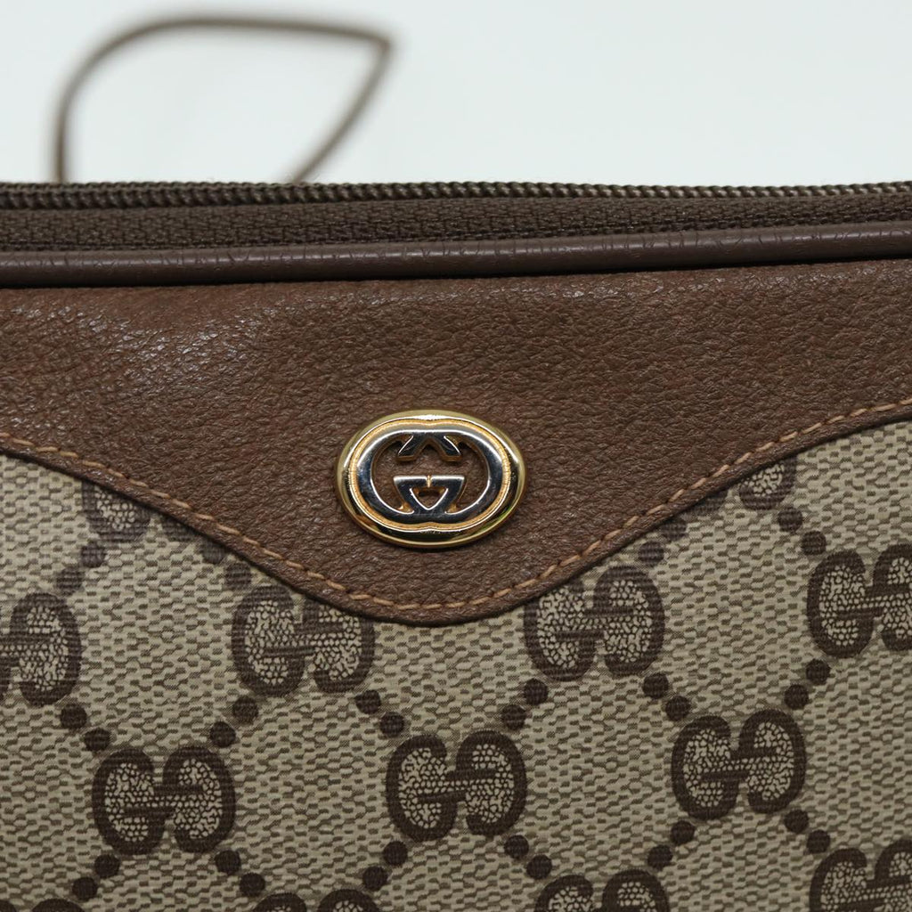 GUCCI GG Supreme Shoulder Bag PVC Beige 97 02 068 ep4929